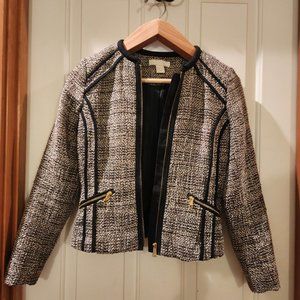 Black and silver blazer